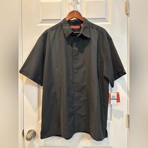 Havanera Men's Black Button Down Shirt